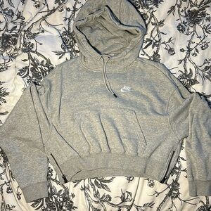XS Nike Essentials Side Zip Cropped Hoodie